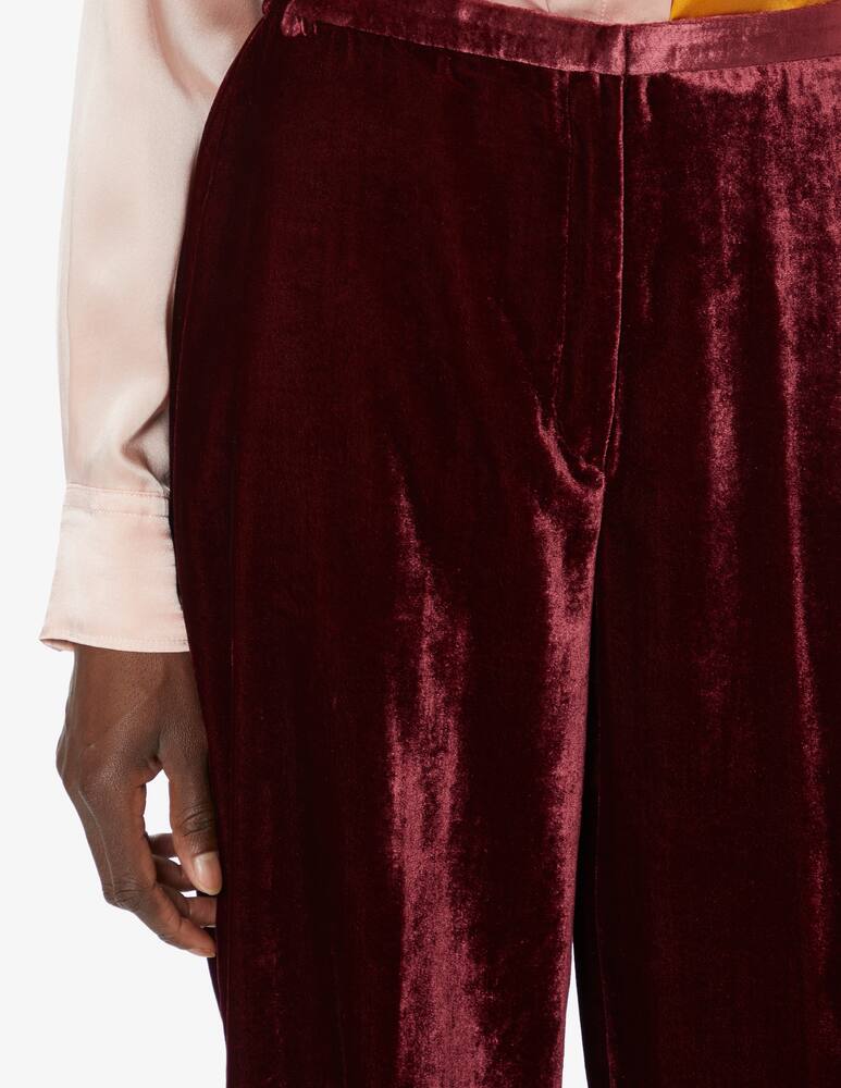 rinascente Forte Forte Pantalone palazzo in velluto - Rosso