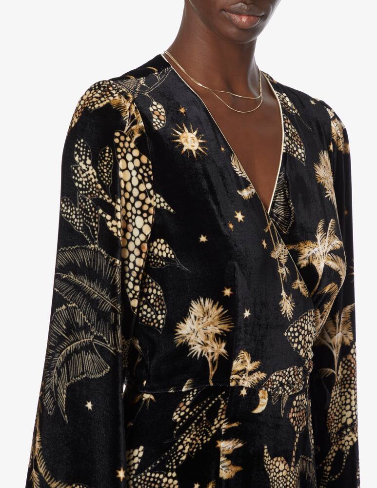 rinascente Forte Forte Crossover dress in velvet - Black