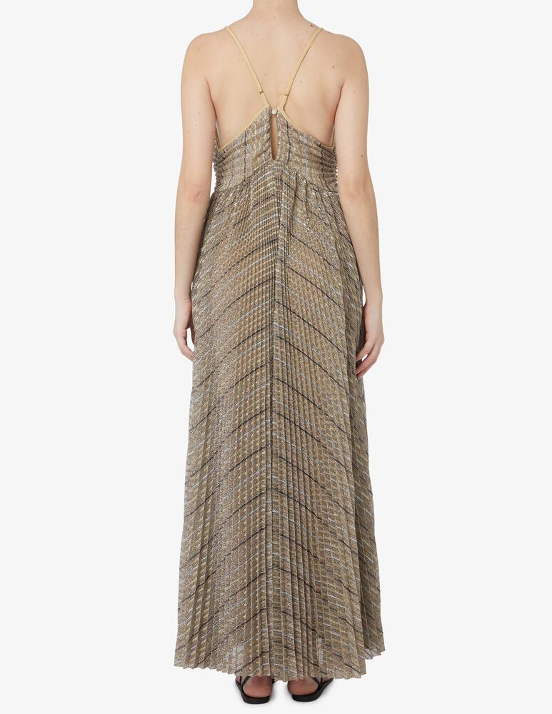 rinascente Forte Forte Abito spalline lurex plissettato