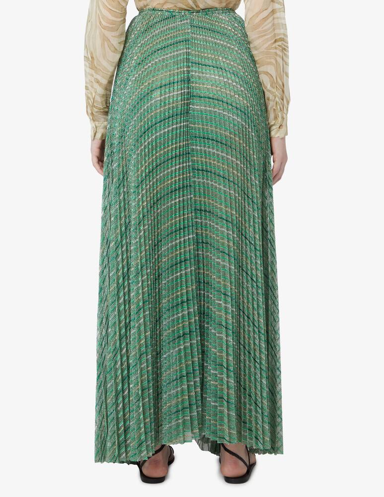 rinascente Forte Forte Lurex pleated wallet skirt