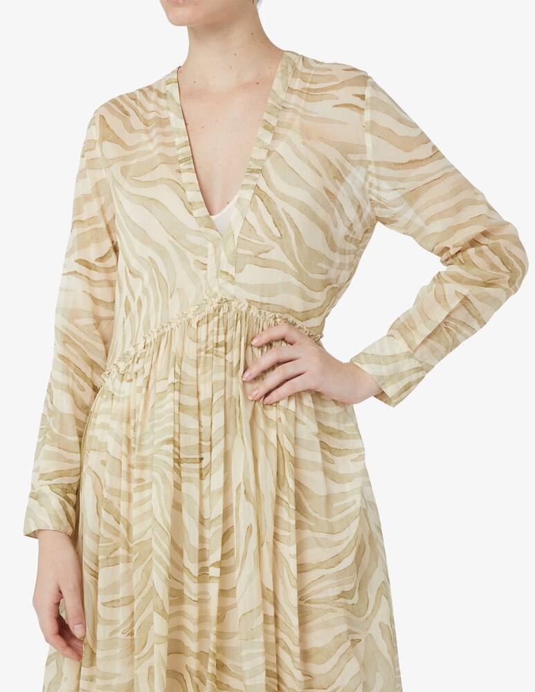 rinascente Forte Forte Wild Horses voile max dress