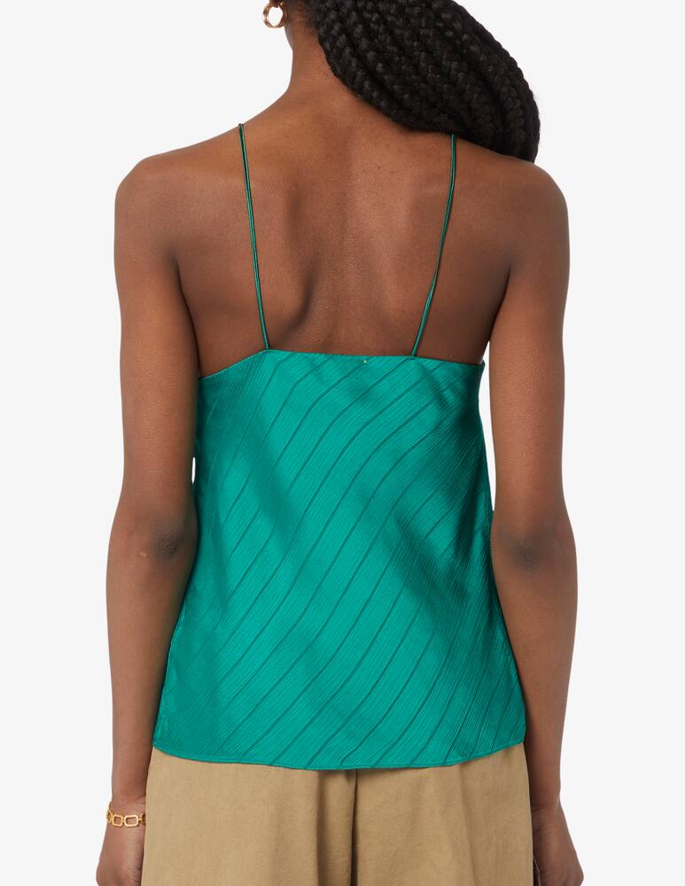 rinascente Forte Forte Top monospalla creponne gessato