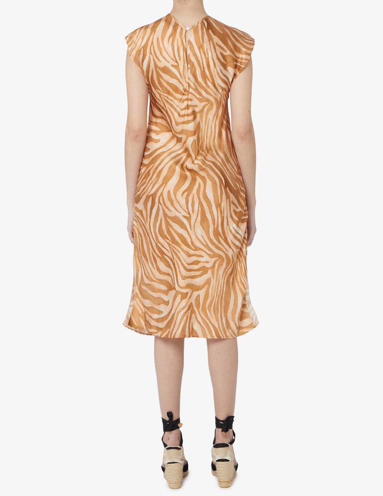 rinascente Forte Forte Wild Horses satin sleeveless Dress