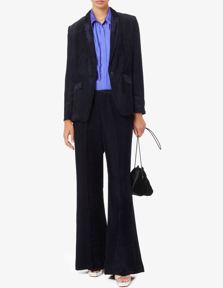 rinascente Forte Forte Fluid ribbed flared trousers