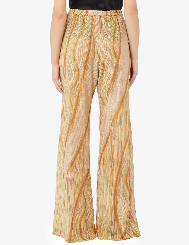 rinascente Forte Forte Lurex jacquard jersey flared pants