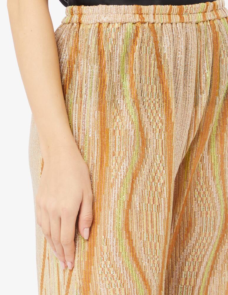 rinascente Forte Forte Lurex jacquard jersey flared pants