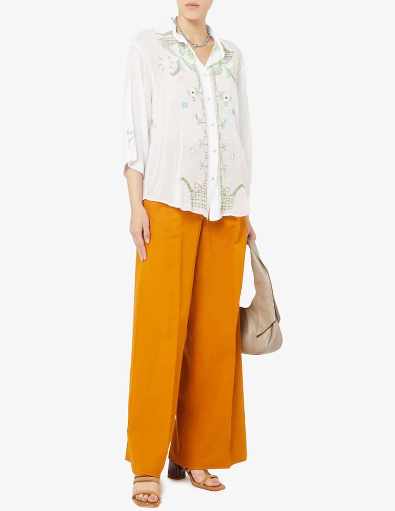 rinascente Forte Forte Chic cotton gabardine palazzo pants