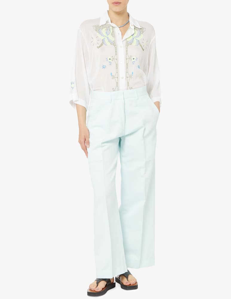 rinascente Forte Forte Chic cotton gabardine cargo pants