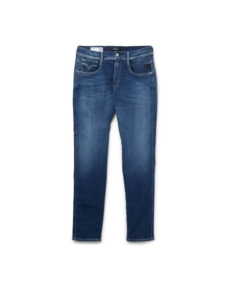 rinascente Replay Jeans straight fit in deep indigo stretch denim