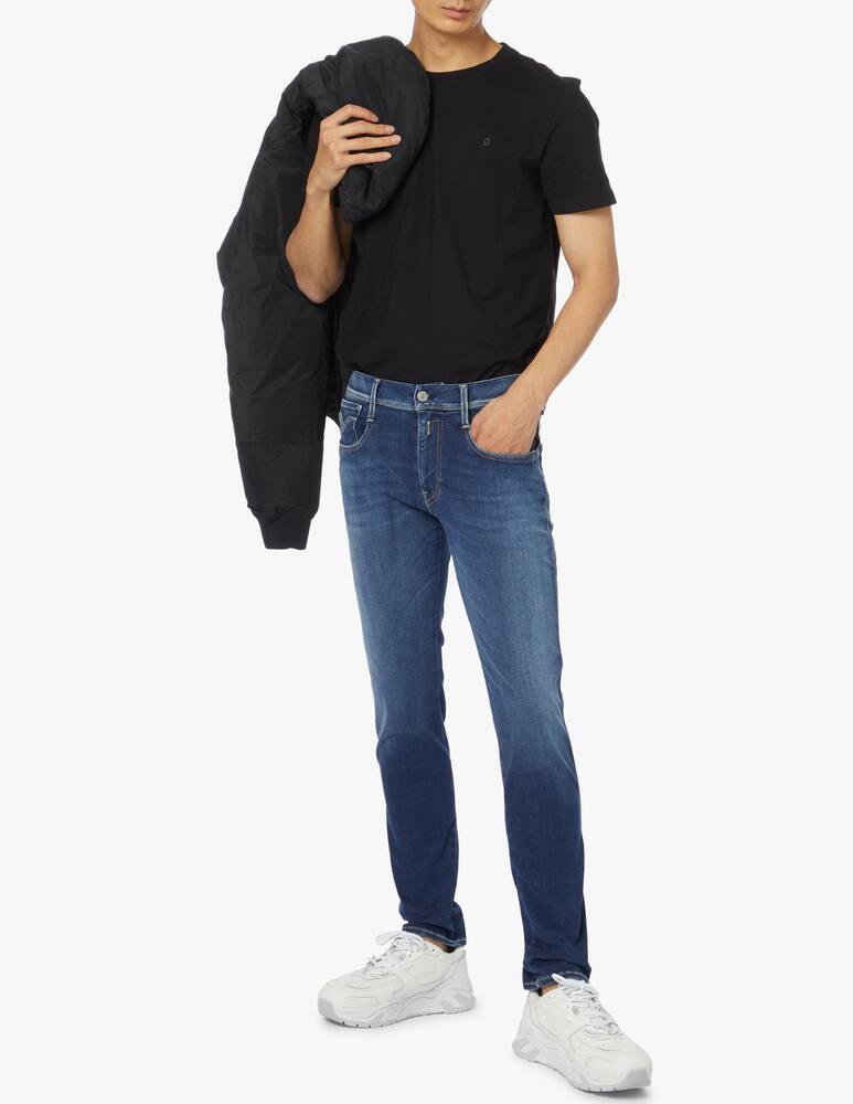 rinascente Replay Jeans straight fit in deep indigo stretch denim