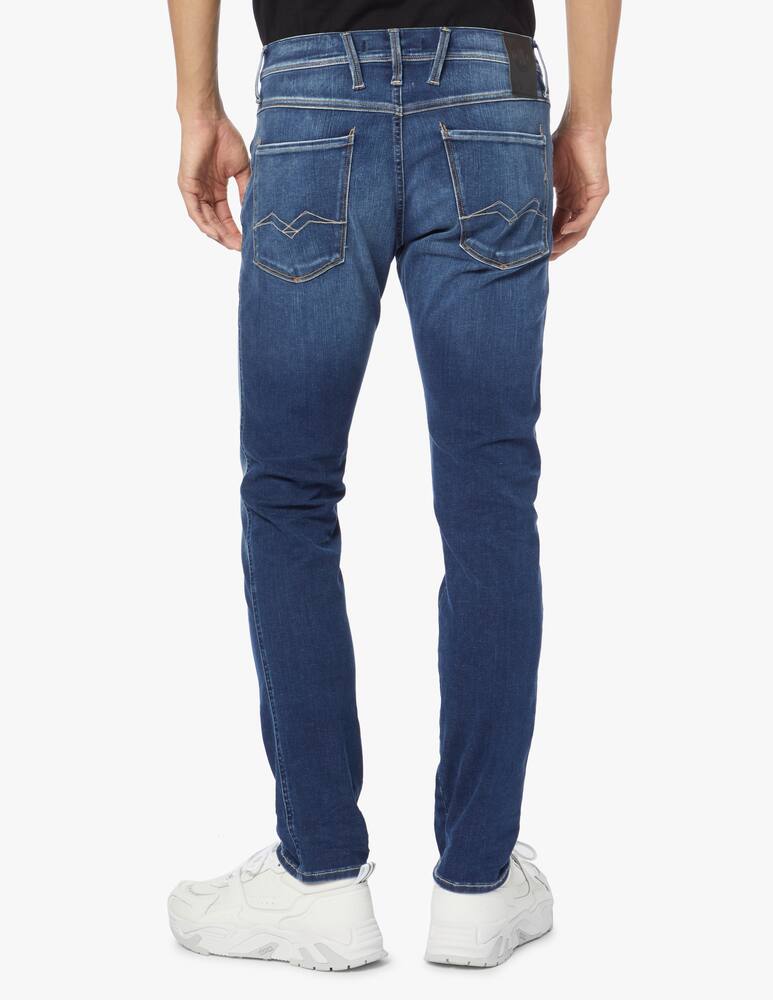 rinascente Replay Jeans straight fit in deep indigo stretch denim