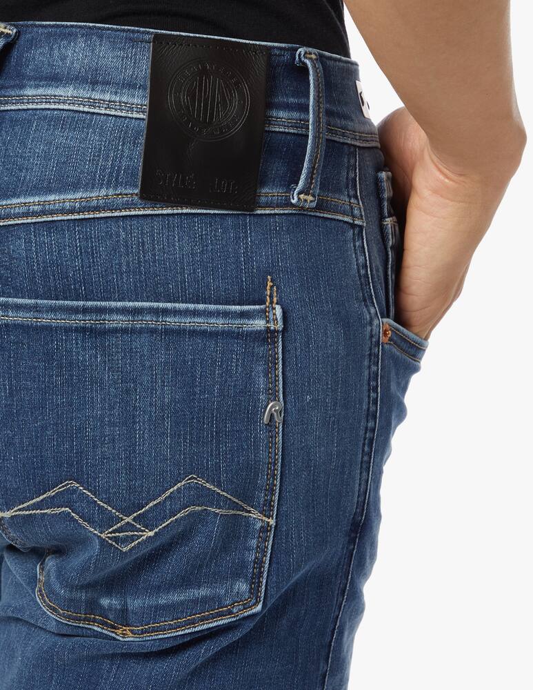 rinascente Replay Jeans straight fit in deep indigo stretch denim