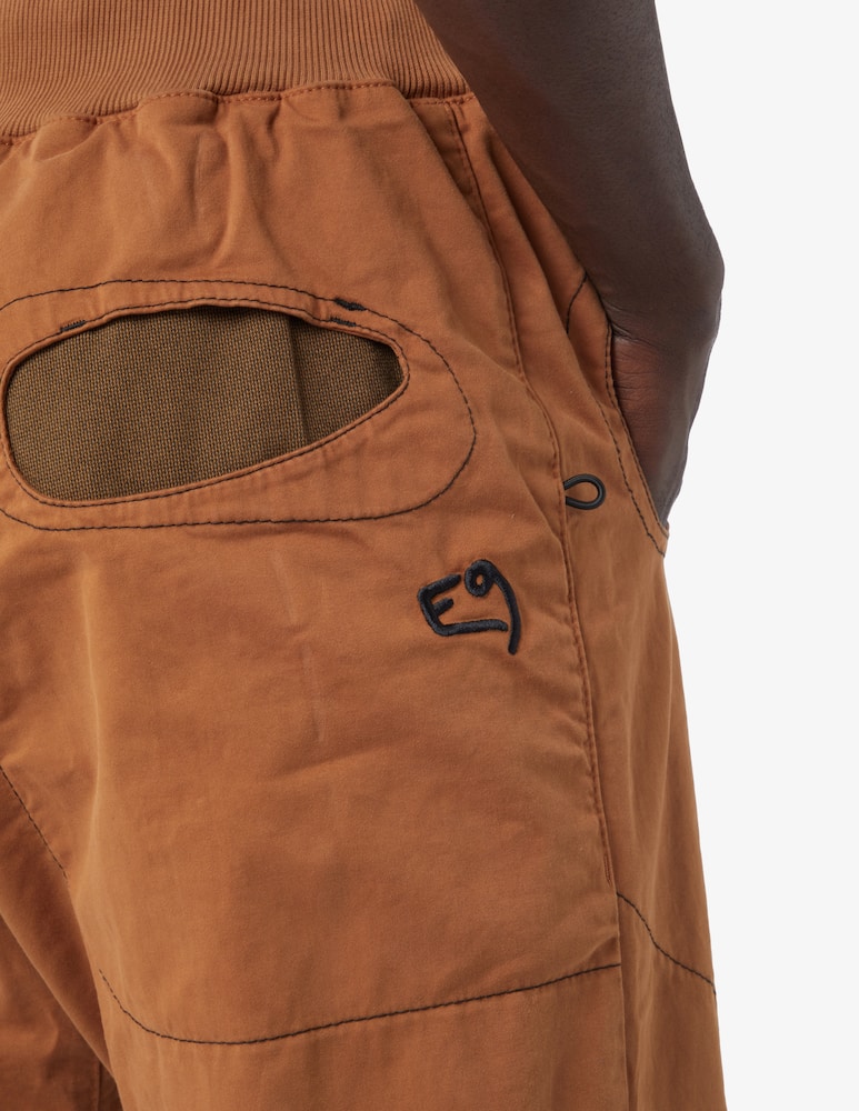rinascente E9 Pantalone rondo slim in cotone - Marrone