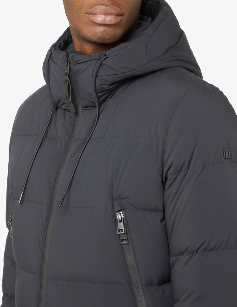 rinascente Duno Giacca corta imbottita con cappuccio - Nero