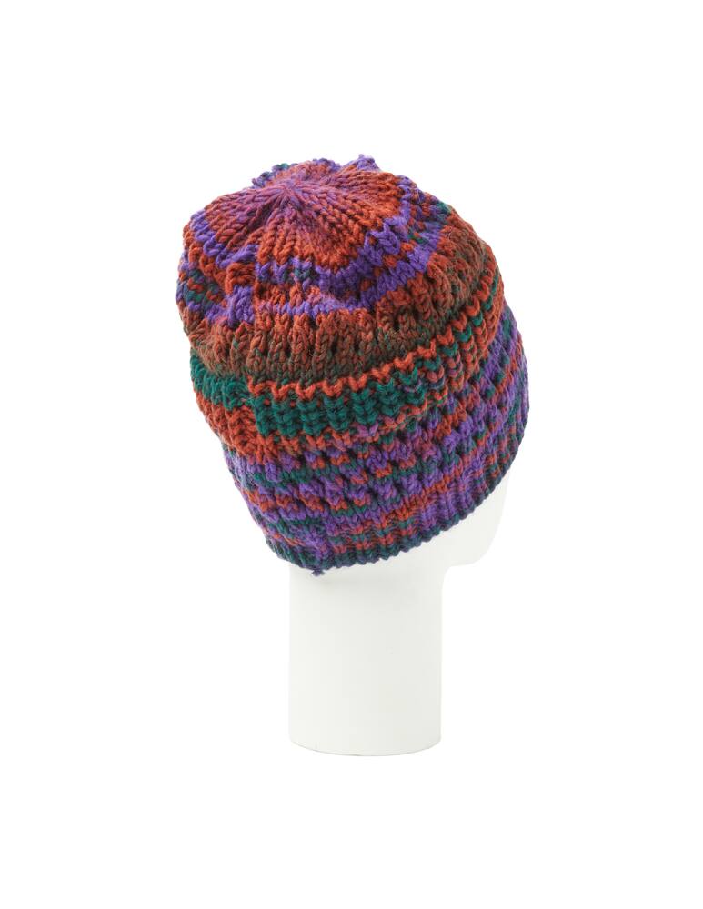 rinascente E9 Knitted blake multi fleece lining hat - Violet