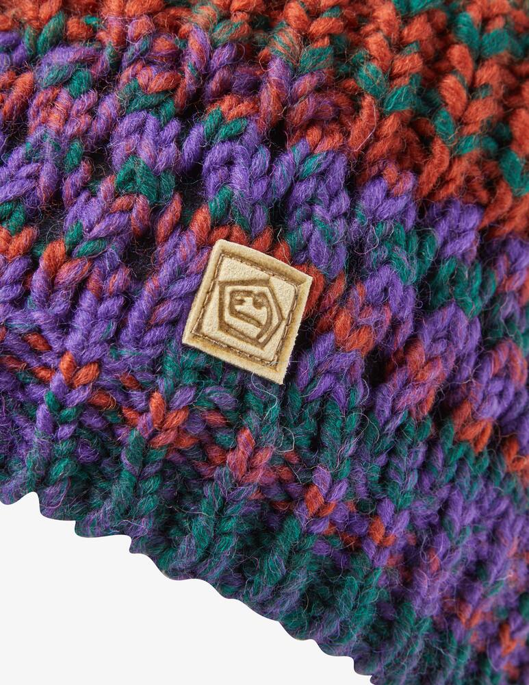 rinascente E9 Knitted blake multi fleece lining hat - Violet