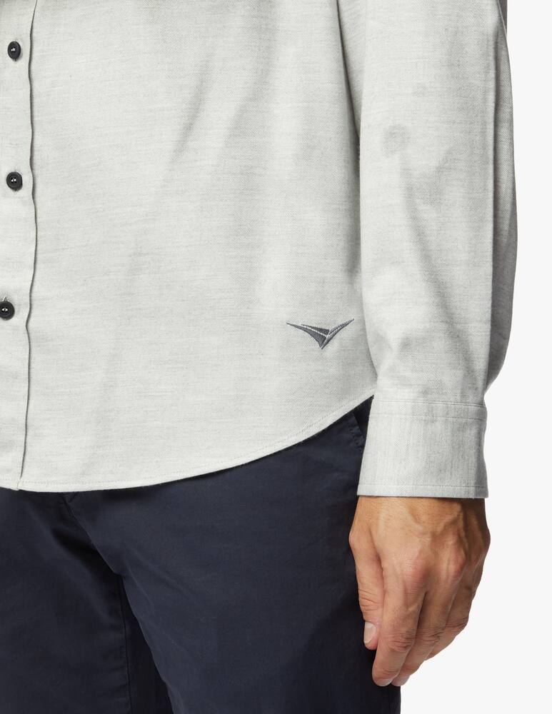 rinascente Sease Cotton and lyocell flannel button down shirt