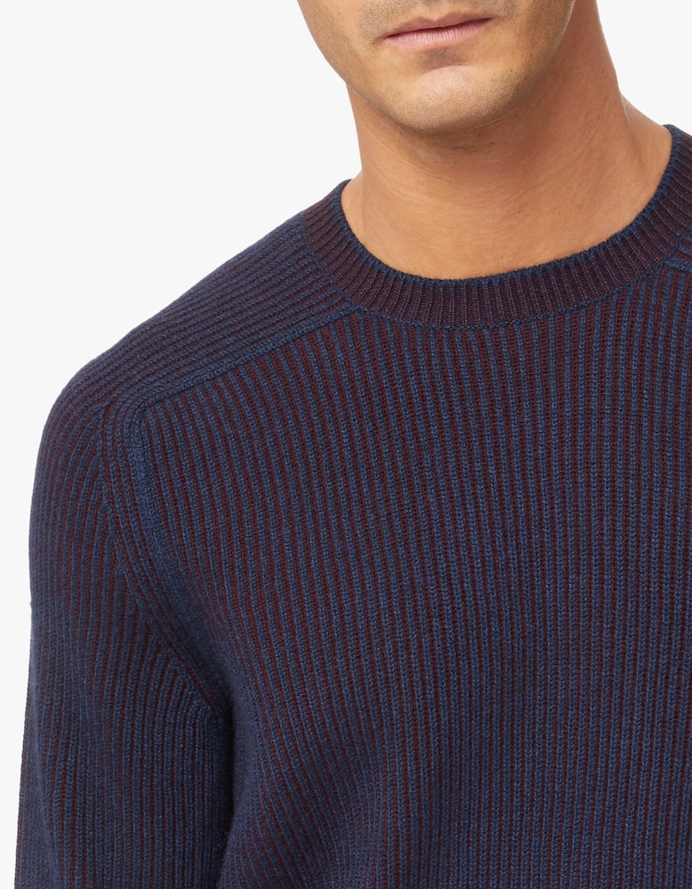 rinascente Sease Maglia reversibile a coste girocollo in cashmere