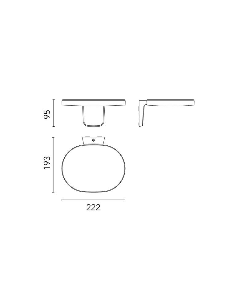 rinascente Flos Oplight W1 lampada da soffitto