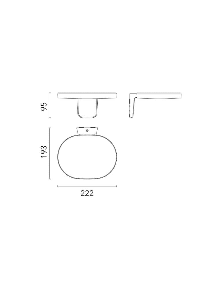 rinascente Flos Oplight W1 lampada da soffitto