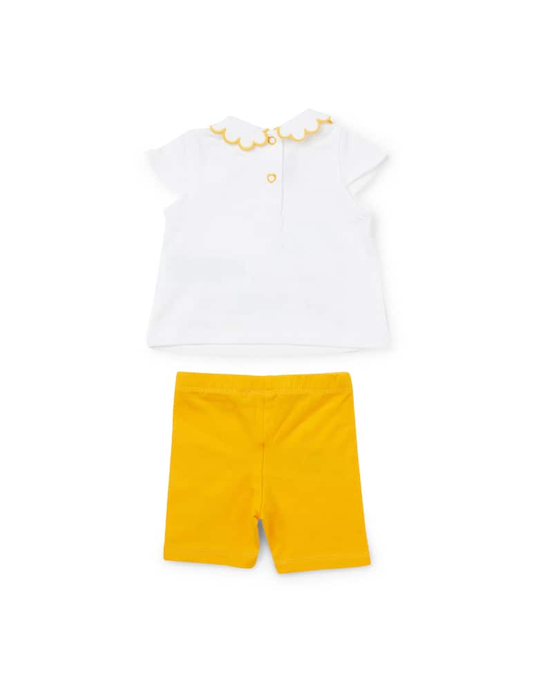rinascente Chicco Set completo maglietta e pantalone corto - Giallo