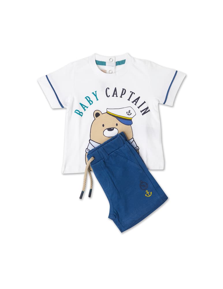 Chicco Suit set with t-shirt anche shorts - Blu - picture 1 Chicco Suit set with t-shirt anche shorts - Blu - picture 1
