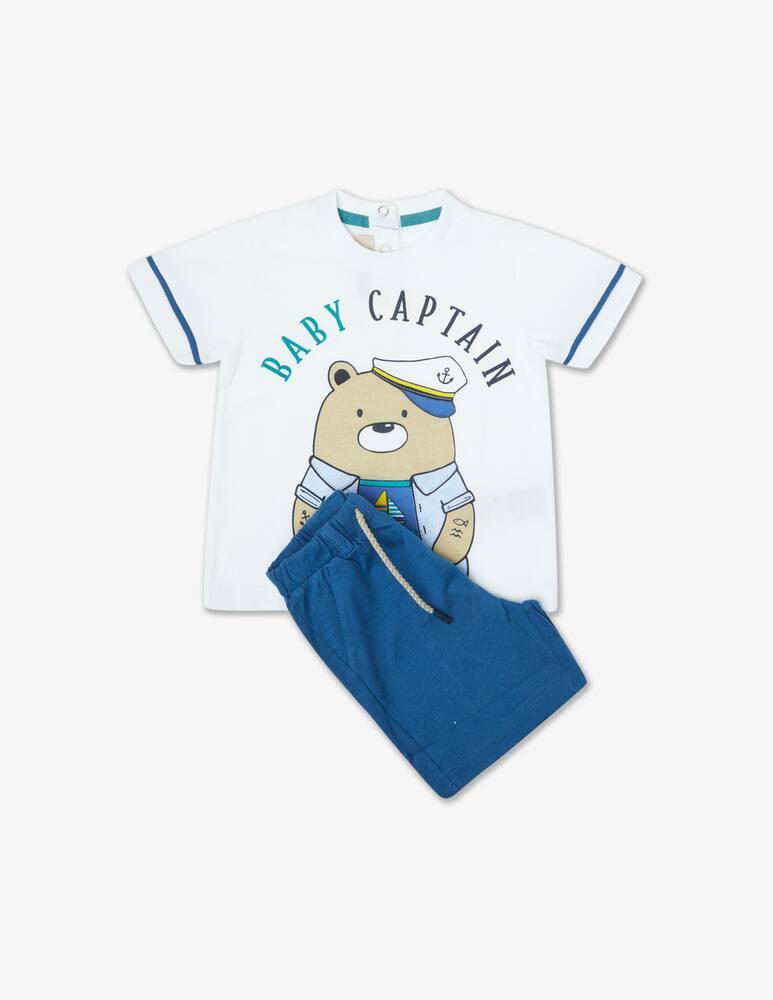 rinascente Chicco Suit set with t-shirt anche shorts - Blu