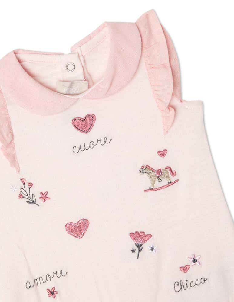 rinascente Chicco Pagliaccetto a manica corta - Rosa