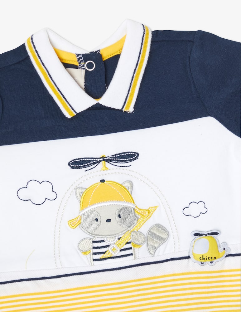 rinascente Chicco Pagliaccetto a manica corta - Bianco