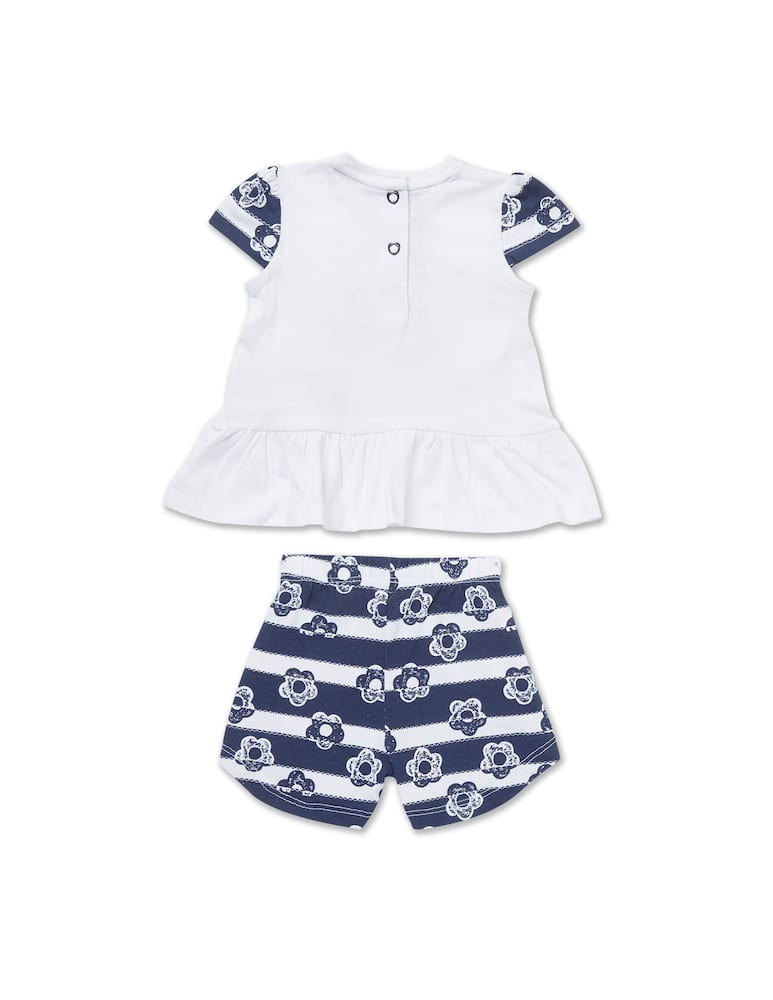 rinascente Chicco Set completo maglietta e pantalone corto - Bianco