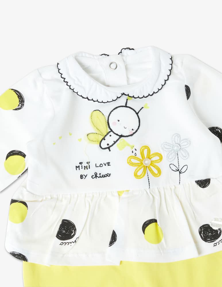 rinascente Chicco Bodysuit open within the leg - Giallo