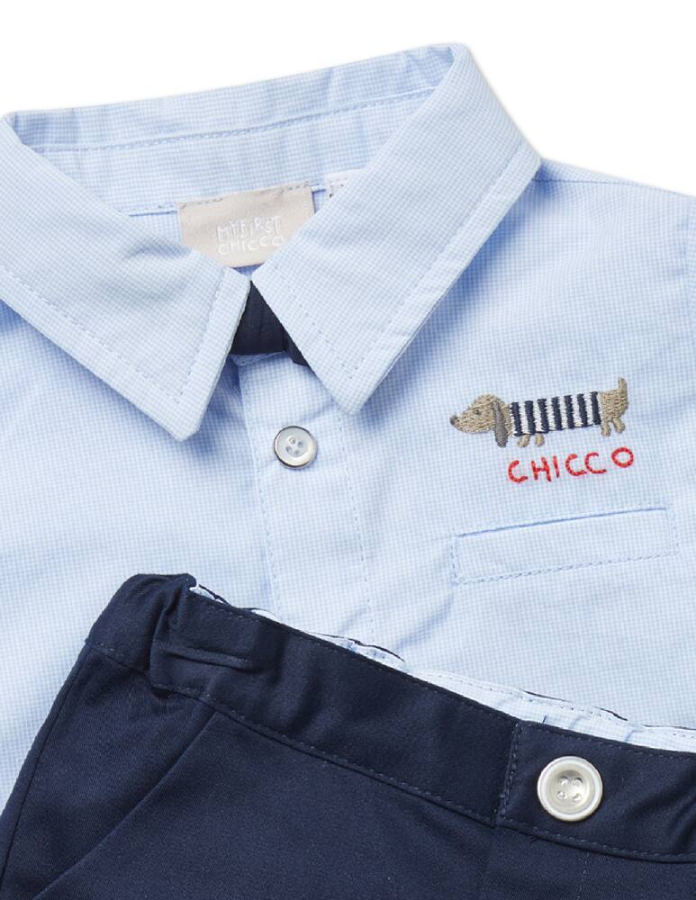 rinascente Chicco Set completo camicia e pantalone corto - Blu