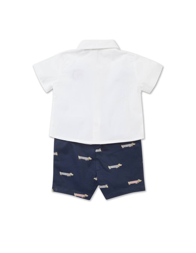rinascente Chicco Set completo camicia e pantalone corto - Blu