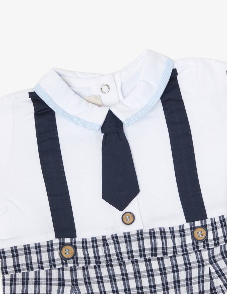 rinascente Chicco Pagliaccetto a manica corta - Bianco