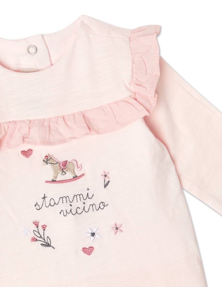 rinascente Chicco Bodysuit with patel opening - Rosa