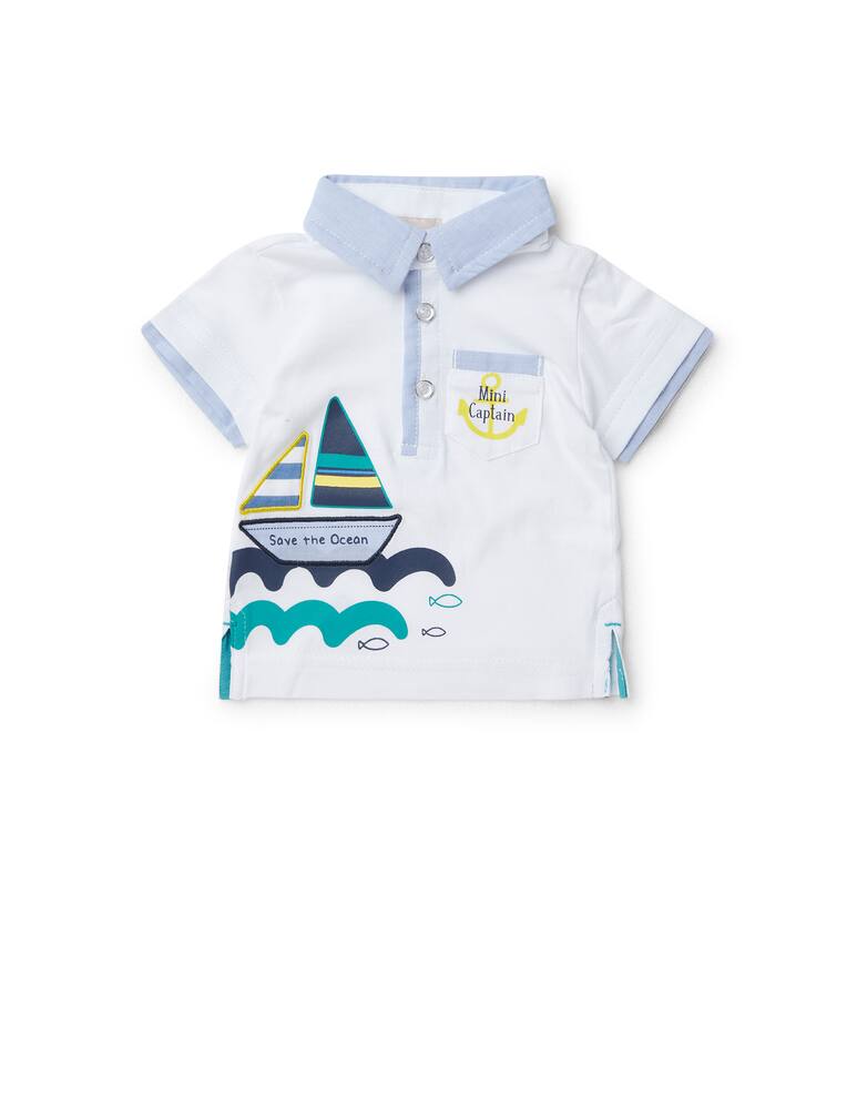 rinascente Chicco Suit set with polo shirt and shorts - Azzurro