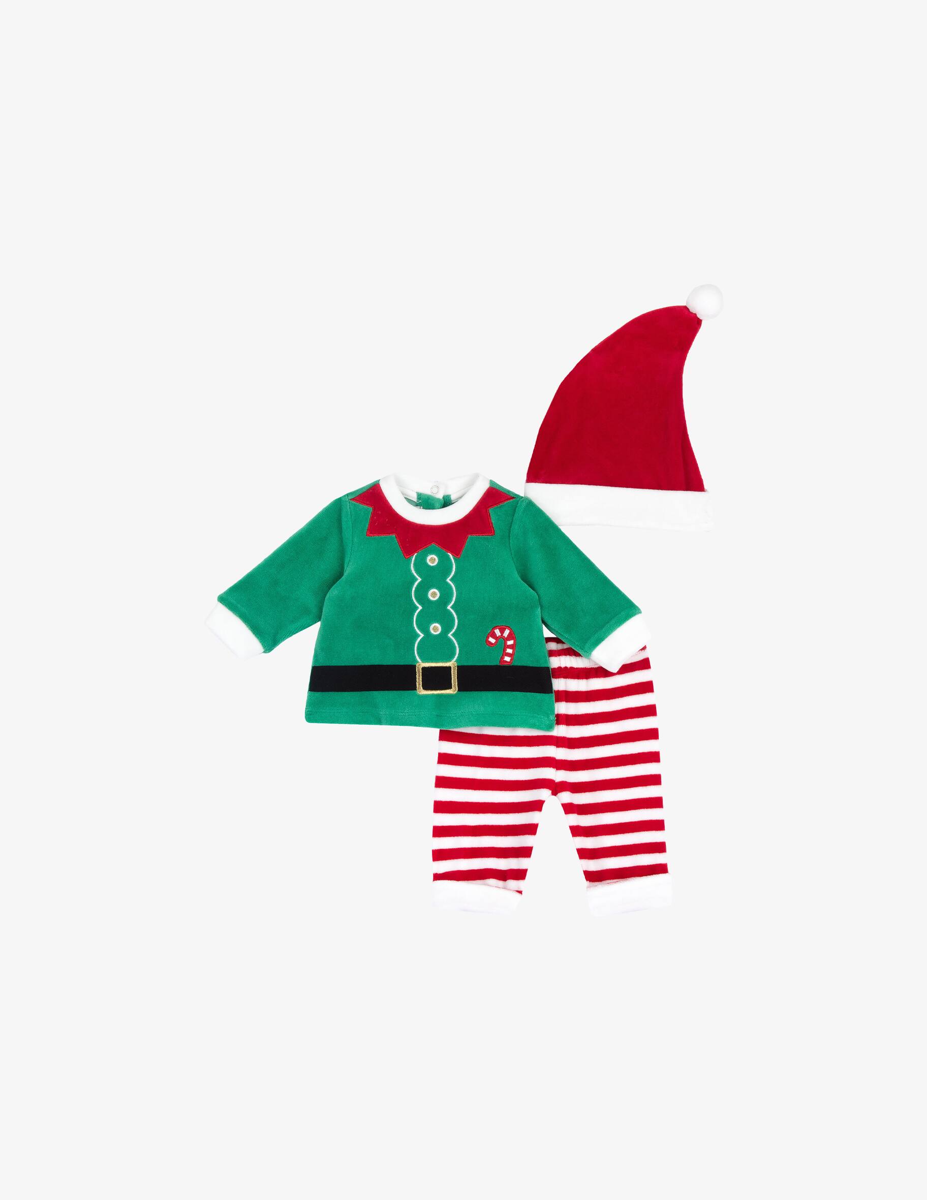 Chicco Set Con Blusa Pantaloni Lunghi E Cappello