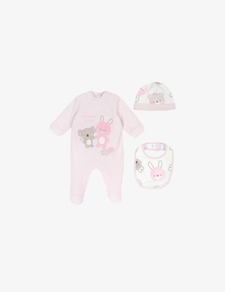 Chicco Set regalo con tutina bavaglio e cappello - immagine 1 Chicco Set regalo con tutina bavaglio e cappello - immagine 1