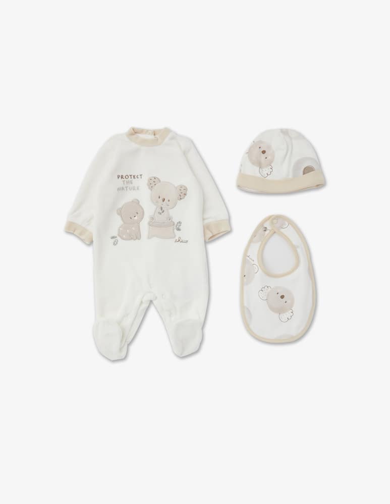 rinascente Chicco Set regalo tutina bavaglio e cappello