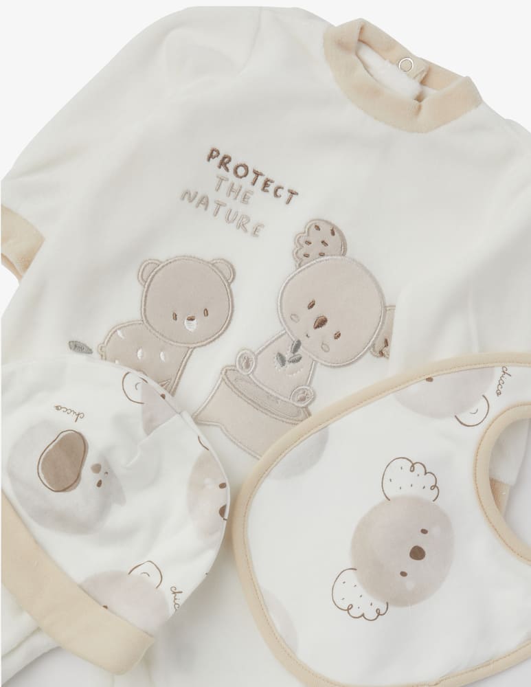 rinascente Chicco Set regalo tutina bavaglio e cappello