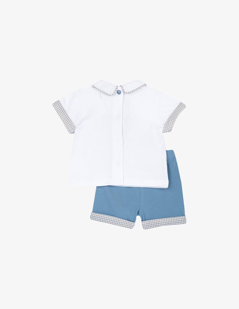 Chicco Set con polo e shorts in misto cotone - immagine 2 Chicco Set con polo e shorts in misto cotone - immagine 2