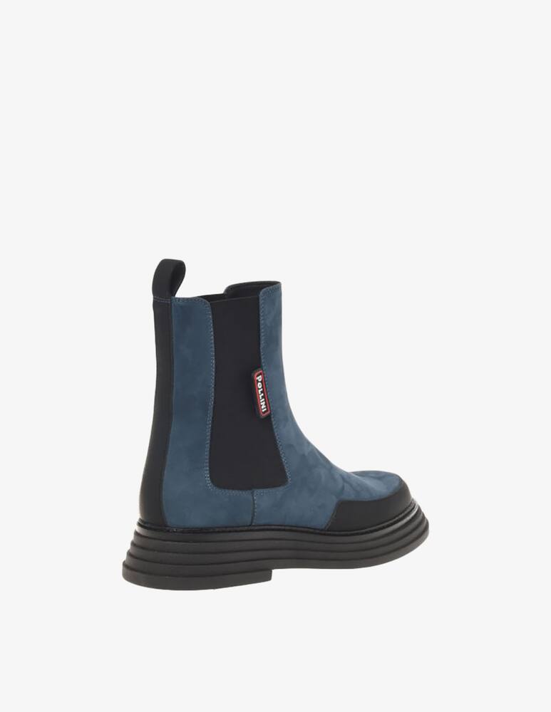 rinascente Pollini Stairway chunky bootie in suede 