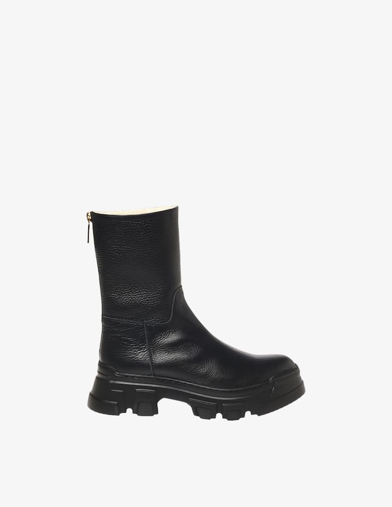 Pollini Stivaletti carro in pelle Lady brave - immagine 1 Pollini Stivaletti carro in pelle Lady brave - immagine 1