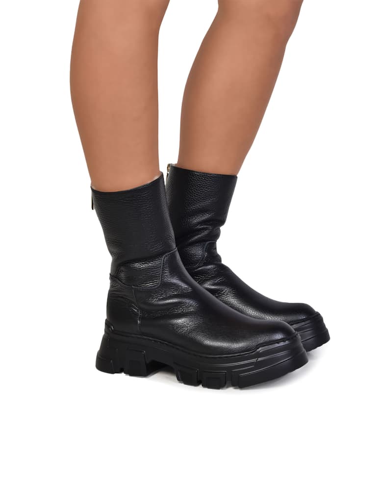 Pollini Stivaletti carro in pelle Lady brave - immagine 2 Pollini Stivaletti carro in pelle Lady brave - immagine 2