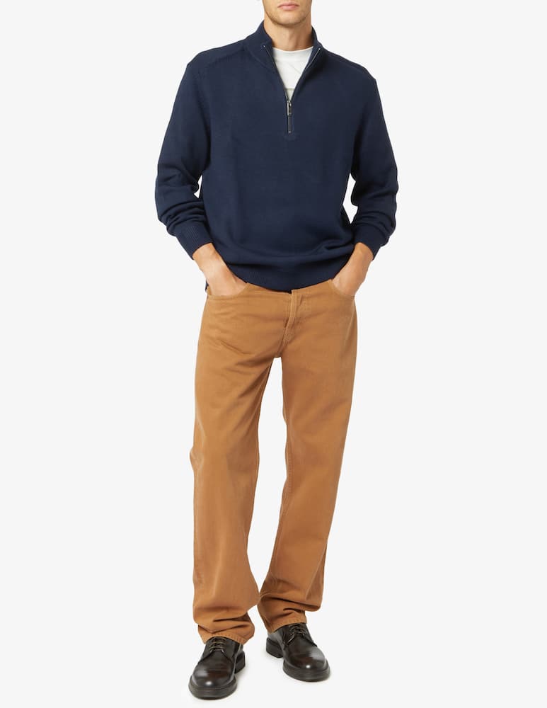 rinascente Armani Exchange Wool blended half zip jumper