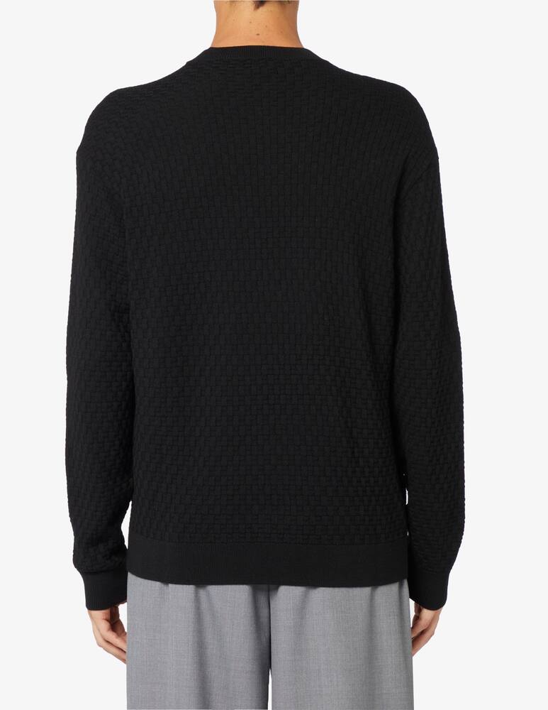 rinascente Emporio Armani Maglia in lana trama mattonella