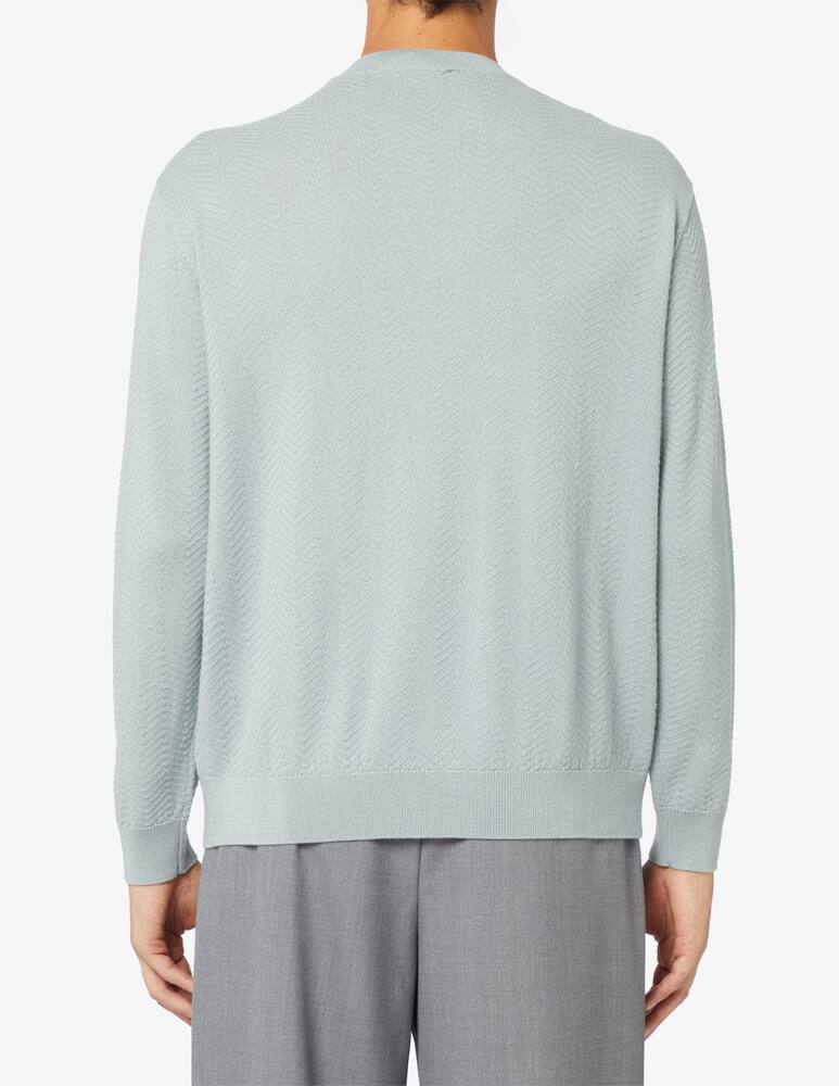 rinascente Emporio Armani Wool chevron weave jumper