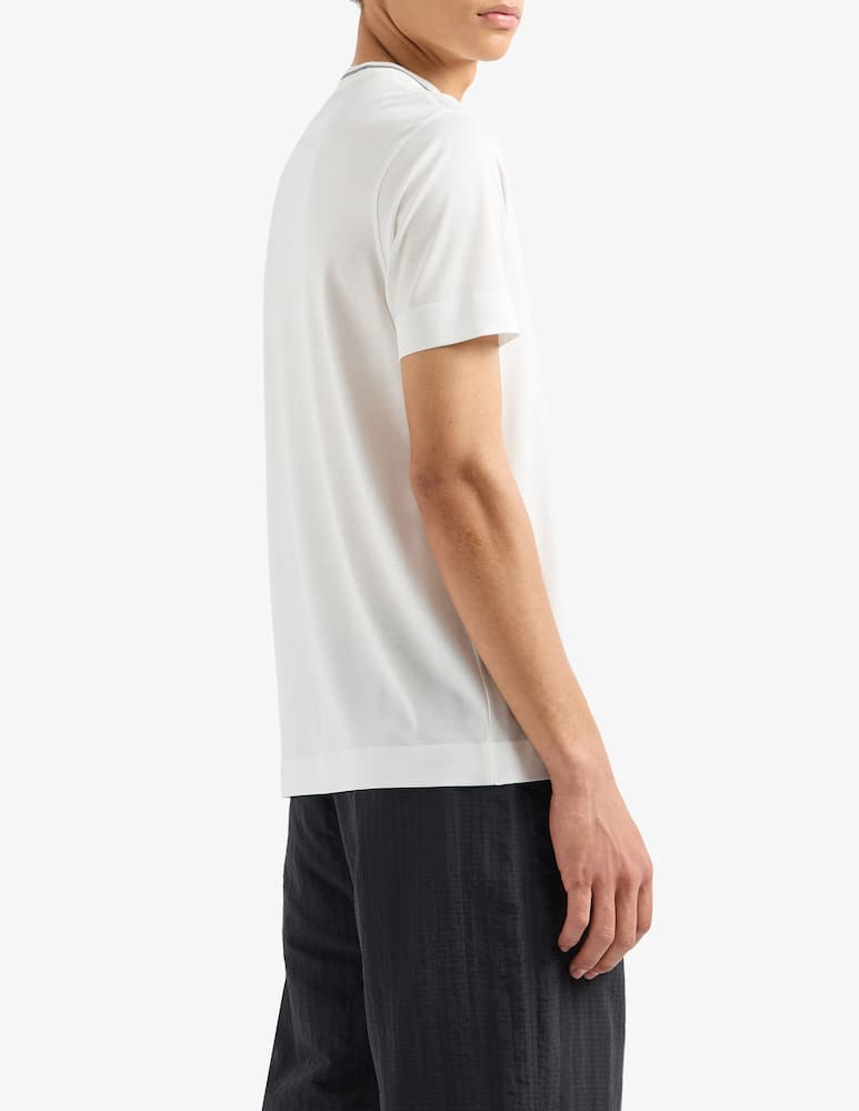 Emporio Armani Maglietta lettering collo - immagine 2 Emporio Armani Maglietta lettering collo - immagine 2
