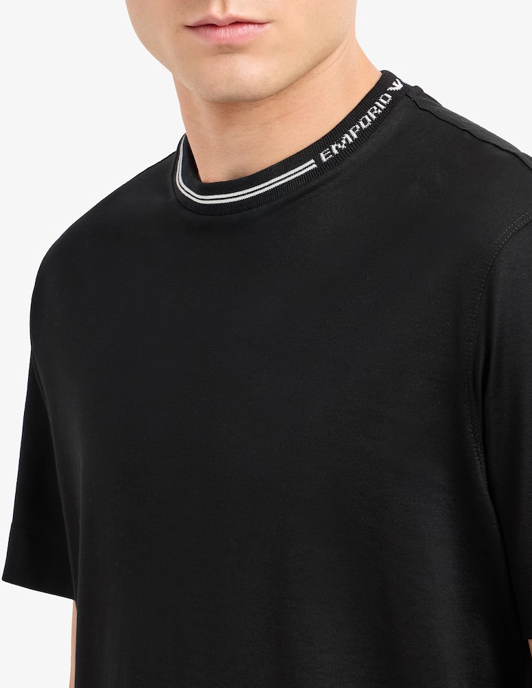 Emporio Armani Maglietta lettering collo - immagine 3