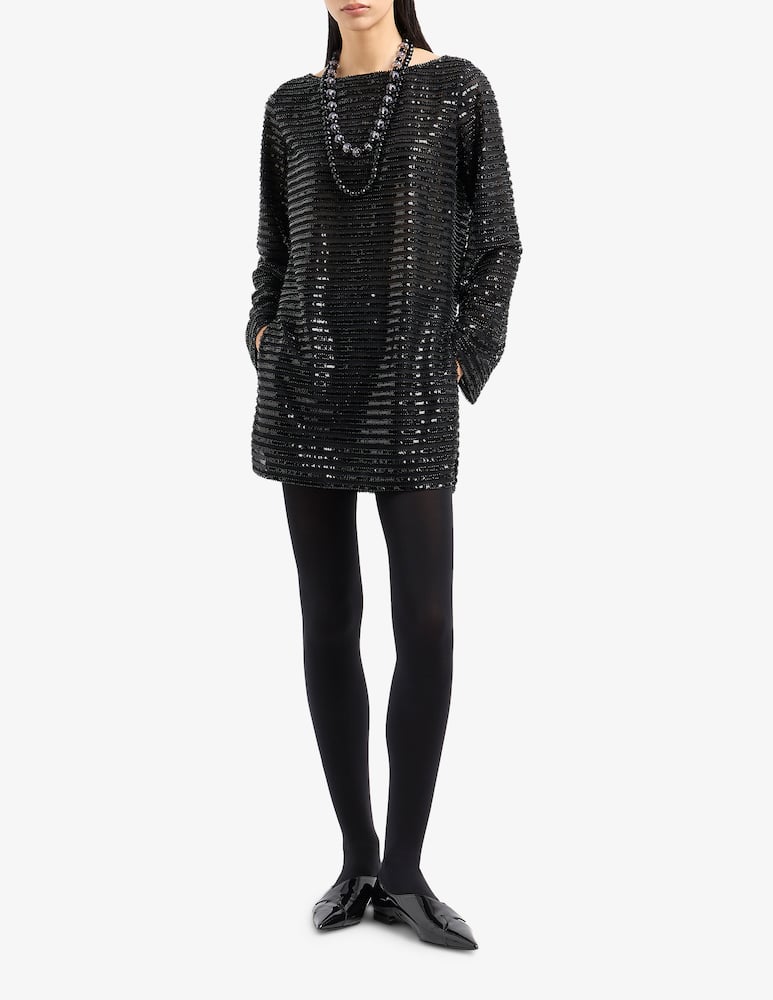 Emporio Armani Vestito corto a manica lunga - immagine 2 Emporio Armani Vestito corto a manica lunga - immagine 2